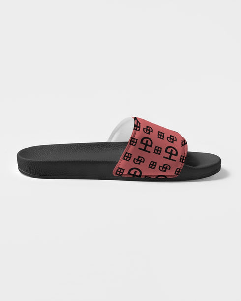 HEED NYC Monogram Coral & Black Men's Slide Sandal
